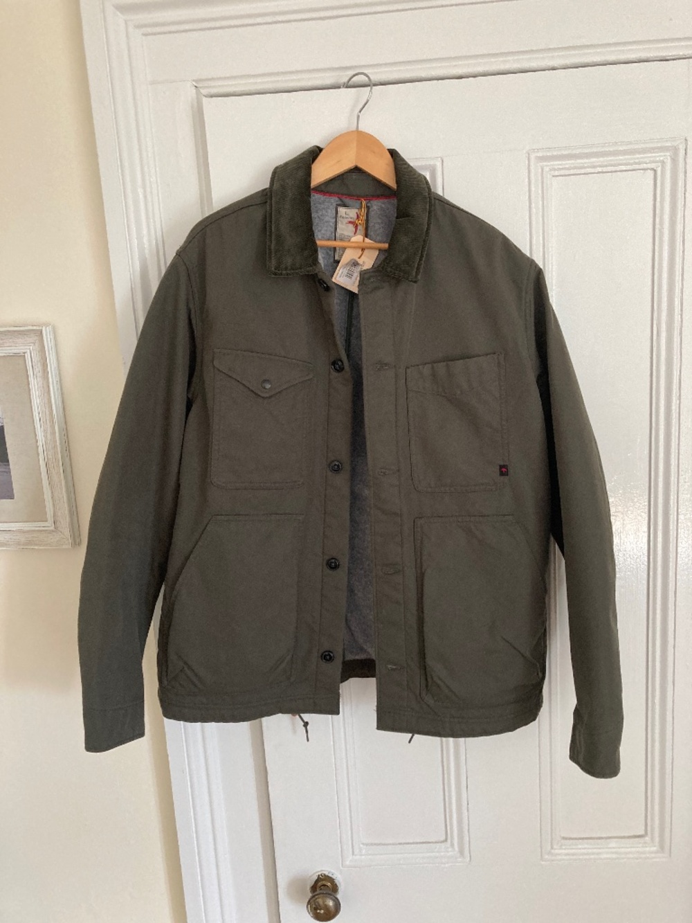 NWT Relwen Pile Lined Chore Coat L Forest
